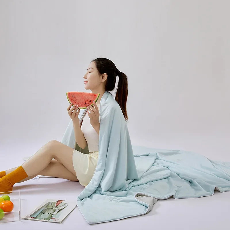 Afralia™ Multicolored Summer Cooling Blanket: Lightweight & Comfortable Quilted Quilt