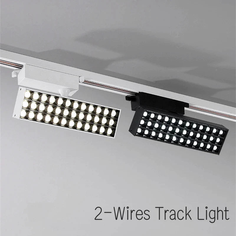 Afralia™ LED Grille Track Light: Super Bright Ceiling Rail Lamp for Clothing Store