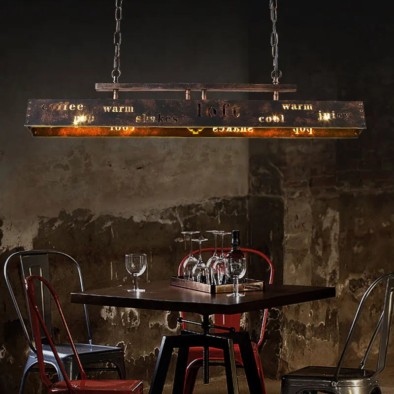 Afralia™ Retro Industrial Chandelier for Restaurant Bar | Vintage American Pendent Lamp