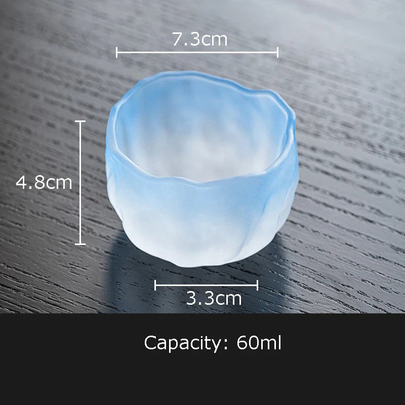 Afralia™ Pink Glass Tea Cups with Saucer Set for Afternoon Tea or Coffee