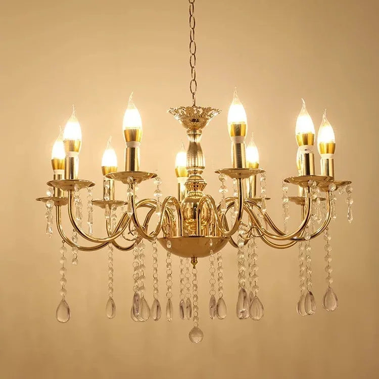 Afralia™ French Gold Iron Art Pendant Lantern for Wedding Pavilion Decoration