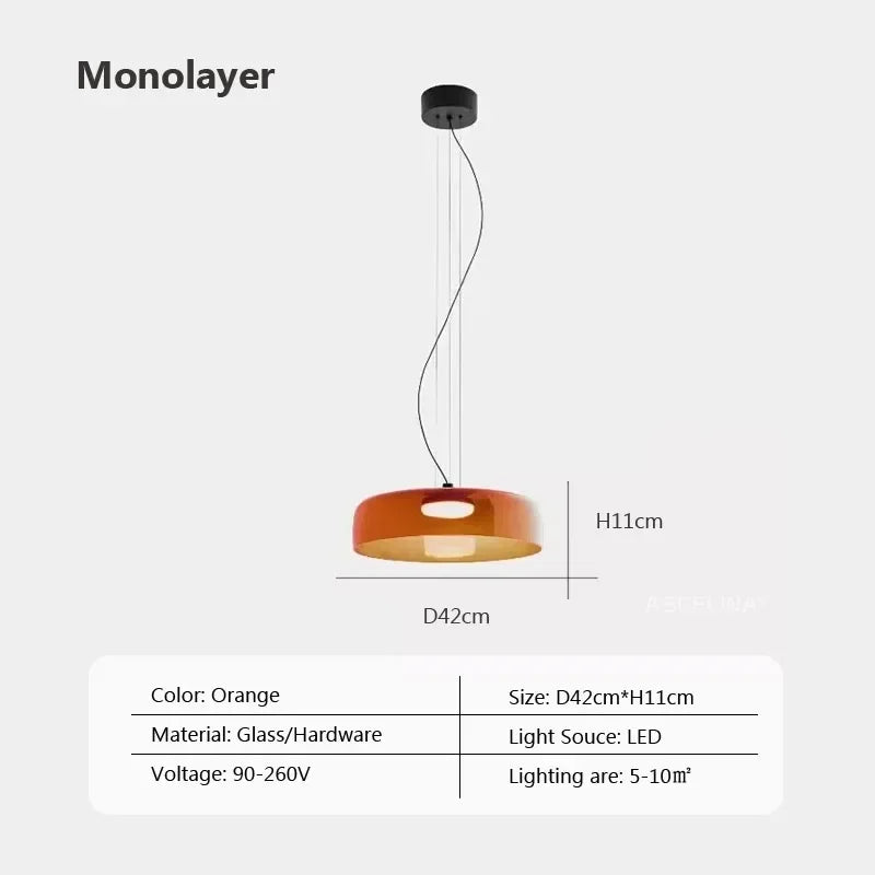 Afralia™ Nordic Glass LED Pendant Lights for Home Decor and Lighting