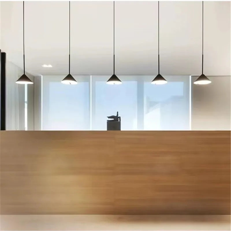 Afralia™ Rotating Cone Pendant Light: Adjustable Dining Room & Kitchen Island Hanging Lamp