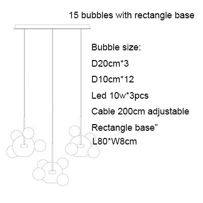 Afralia™ Nordic Mickey LED Glass Ball Pendant Light for Home Decor and Kitchen Lighting