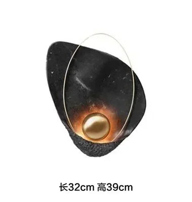 Afralia™ Modern Copper Shell Wall Lamp Bathroom Light Stairs LED Fixture