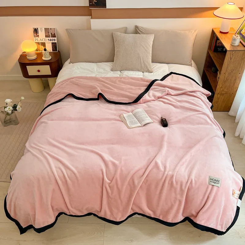 Afralia™ Milk Velvet Blanket: Cozy Flannel Sofa Cover for All Seasons