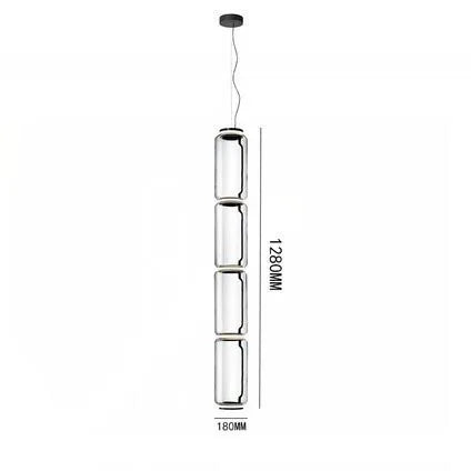 Afralia™ Modern Glass Pendant Lamp Noctambule for Villa Living Room Staircase Bar Loft