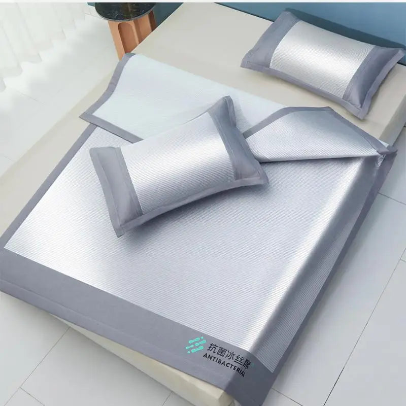 Afralia™ Cooling Sheet 3-Piece Set for Single Twin Bed - Antibacterial Ice Silk Technology