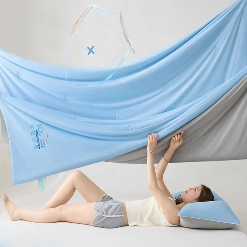 Afralia™ Satin Silky Cooling Blanket - Lightweight Air Conditioner Comforter
