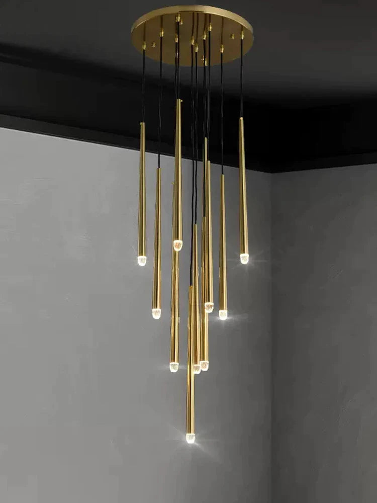 Afralia™ Conical LED Nordic Chandelier: Modern Designer Interior Decoration Lighting