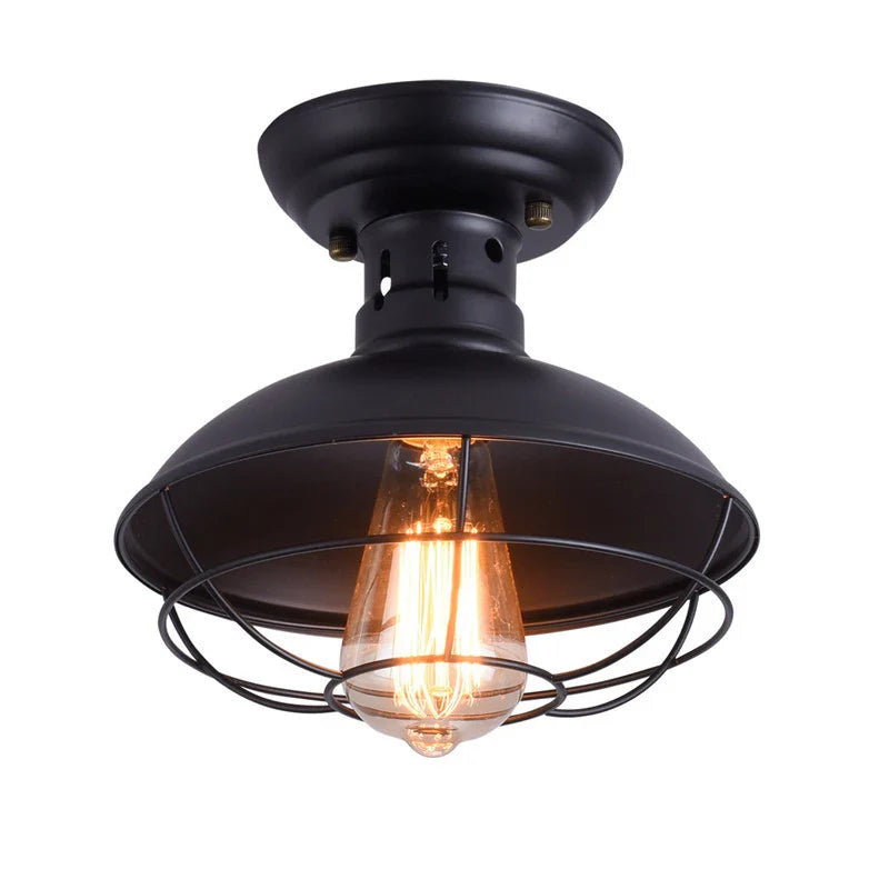 Afralia™ Vintage Industrial Ceiling Light for Bedroom Foyer Stair Corridor Balcony