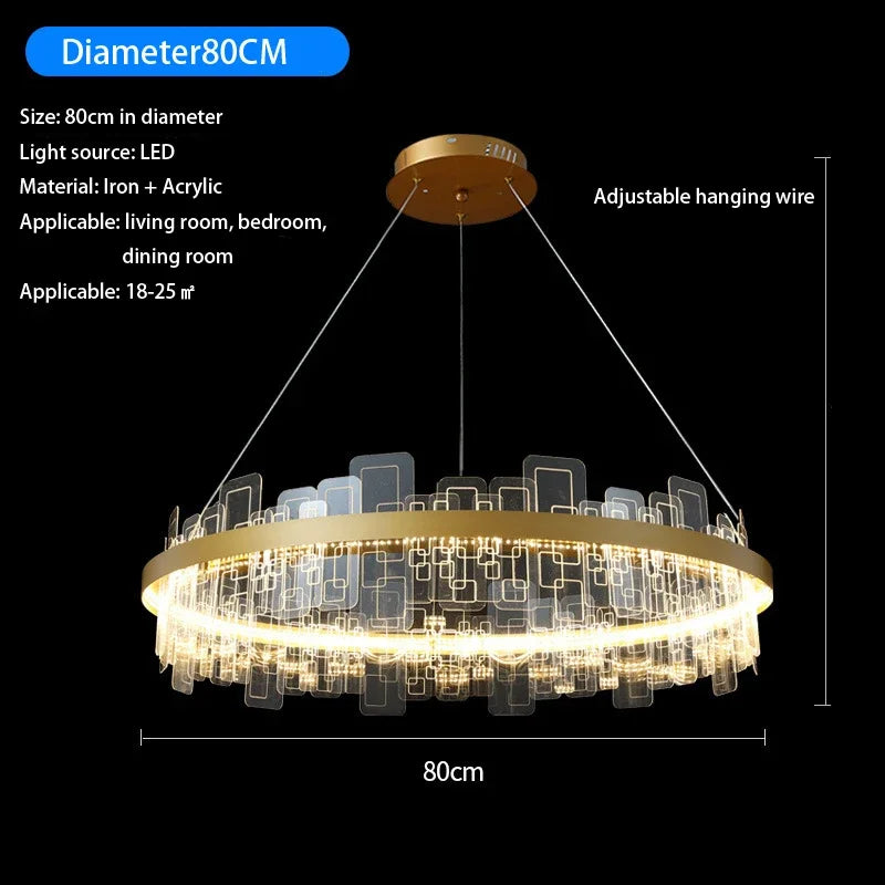 Afralia™ Modern LED Chandelier for Dining Room and Living Room Lighting