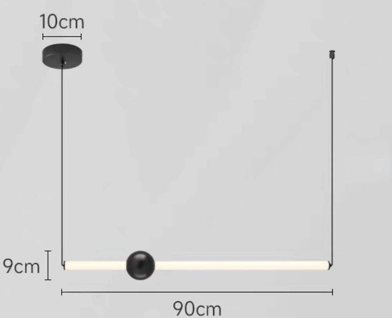 Afralia™ Glass Rod Pendant Light - Modern Long Hanging Lamp for Living Room, Bedroom & Shop