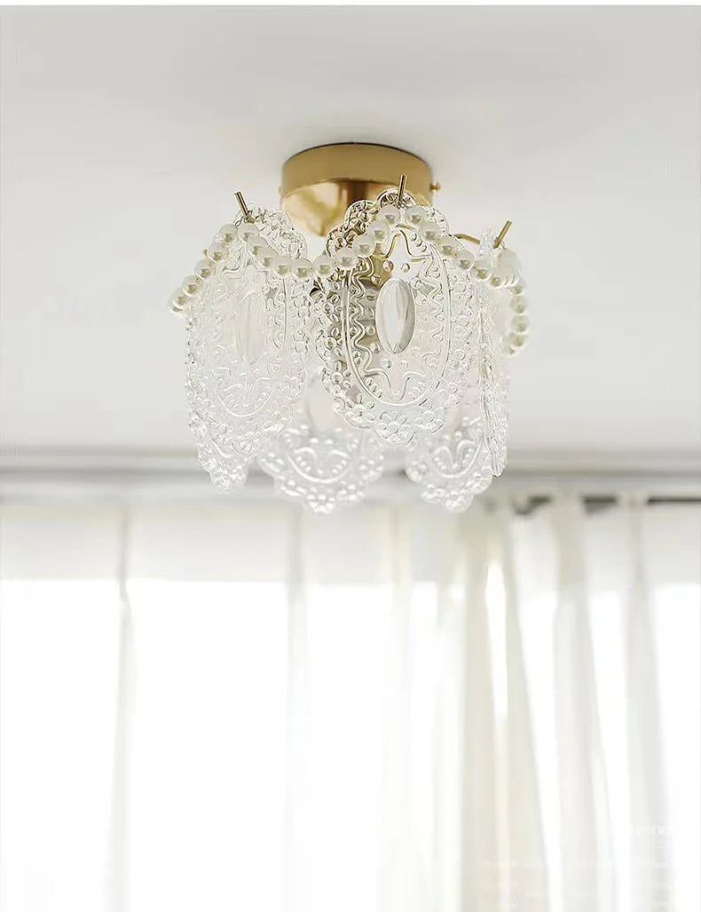 Afralia™ Glass Shade Ceiling Light - Modern Minimalist Balcony Decor