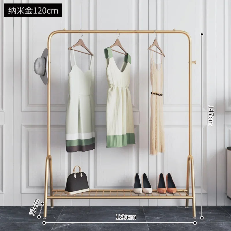 Afralia™ Multifunctional Coat Rack Clothes Stand with Wheels - Clothing Organizer