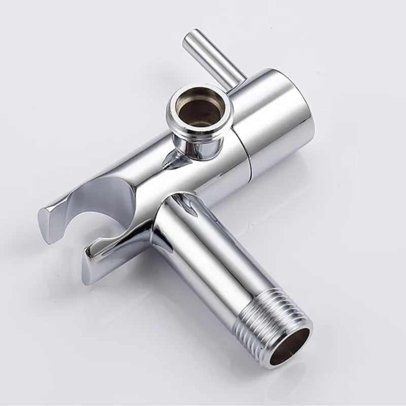 Afralia™ Brass Wall Mount Bidet Spray Set Chrome Gold High Pressure Bathroom Shattaf Gun