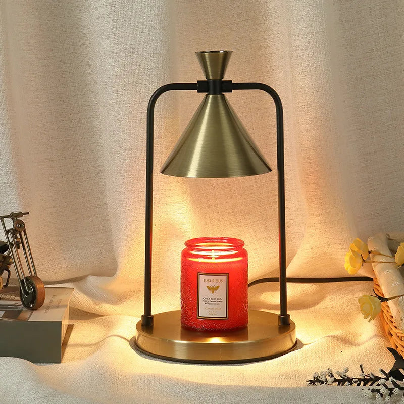 Afralia™ Candle Warmer Lamp: Electric Dimmable Wax Melt Scented Candles - Home Decor
