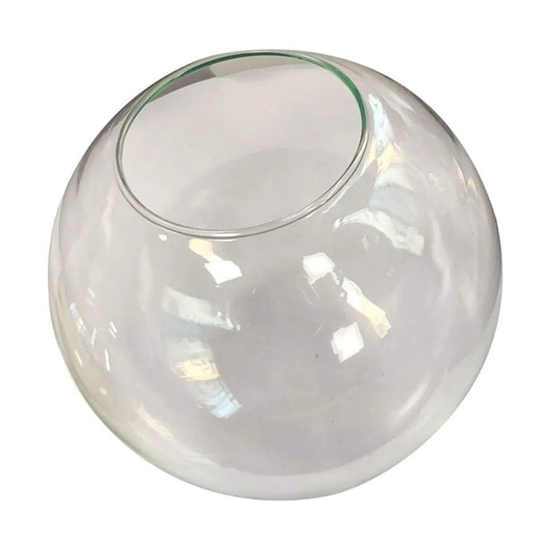 Afralia™ Clear Glass Lamp Shade Round Light Cover Replacement - D13cm to D25cm