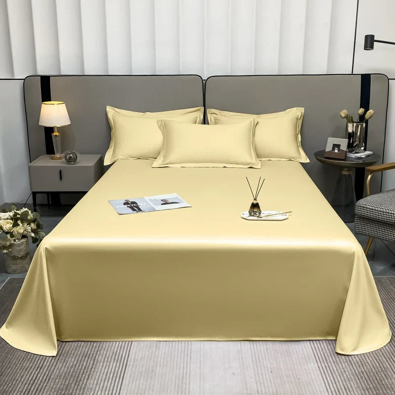 Afralia™ Premium Egyptian Cotton Flat Sheet in Various Sizes & Colors