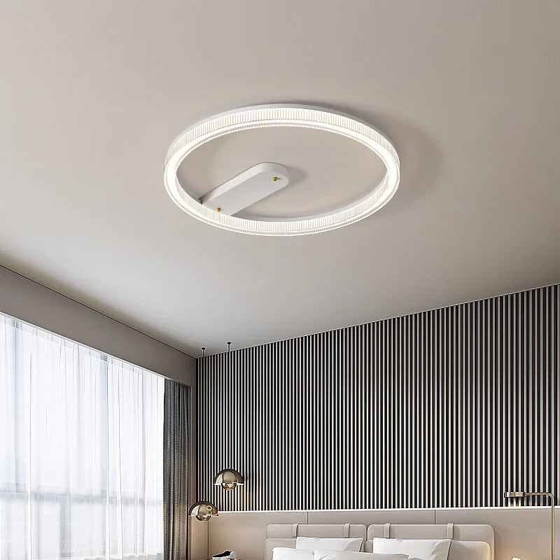 Afralia™ Modern Round LED Ceiling Lamp for Bedroom Living Room Kitchen Study Loft