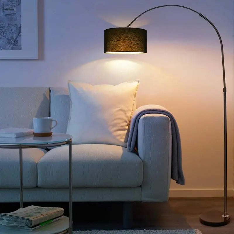 Afralia™ Adjustable LED Floor Lamp with Marble Base for Home Decor