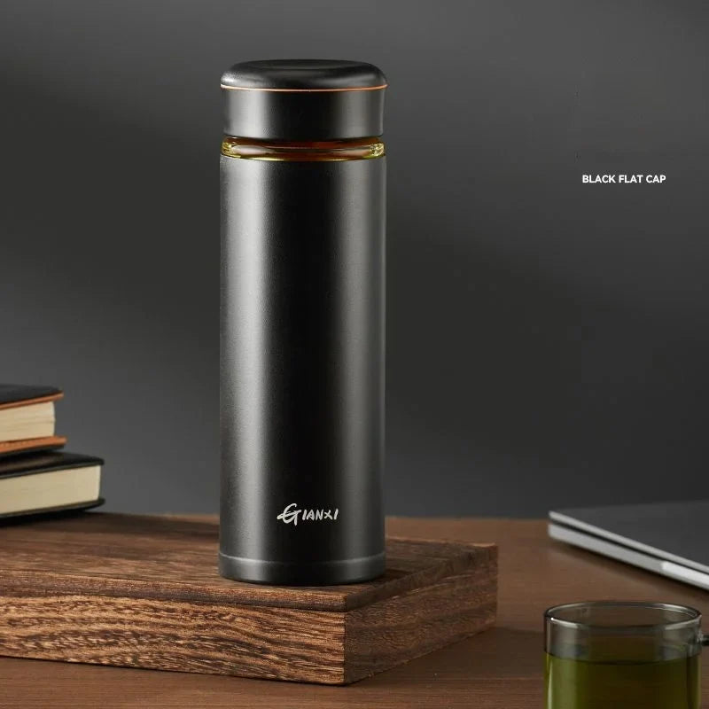 Afralia™ Stainless Steel Tea Separation Vacuum Flask Business Style