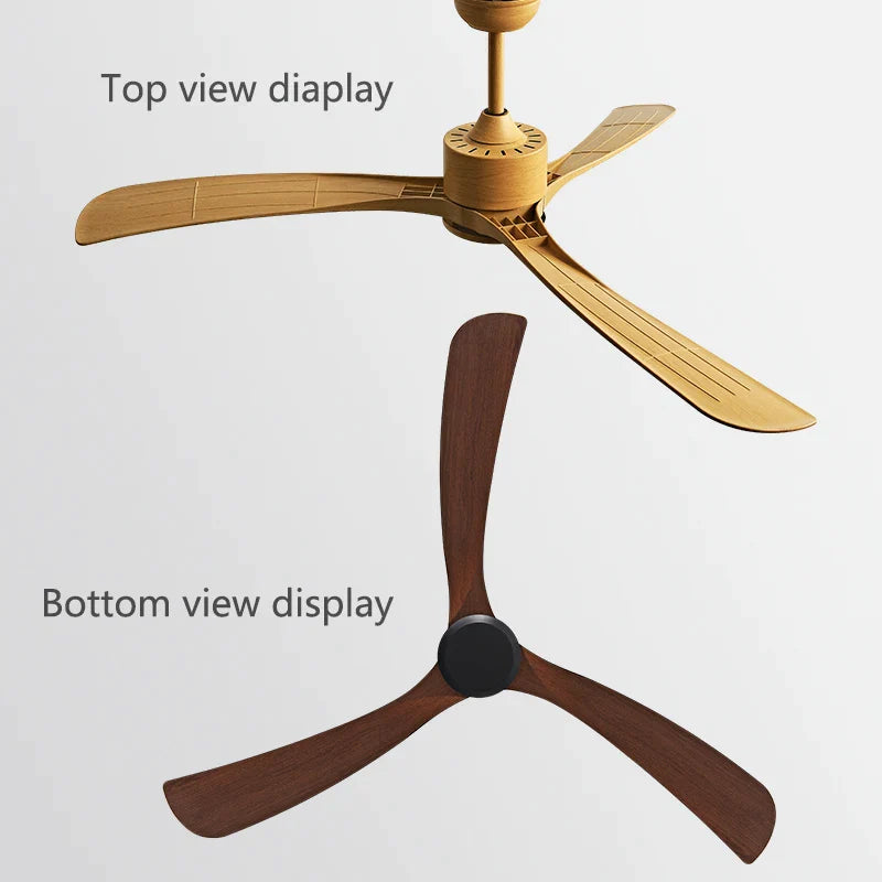 Afralia™ Retro Living Room 56" Ceiling Fan - Strong Winds, DC Motor