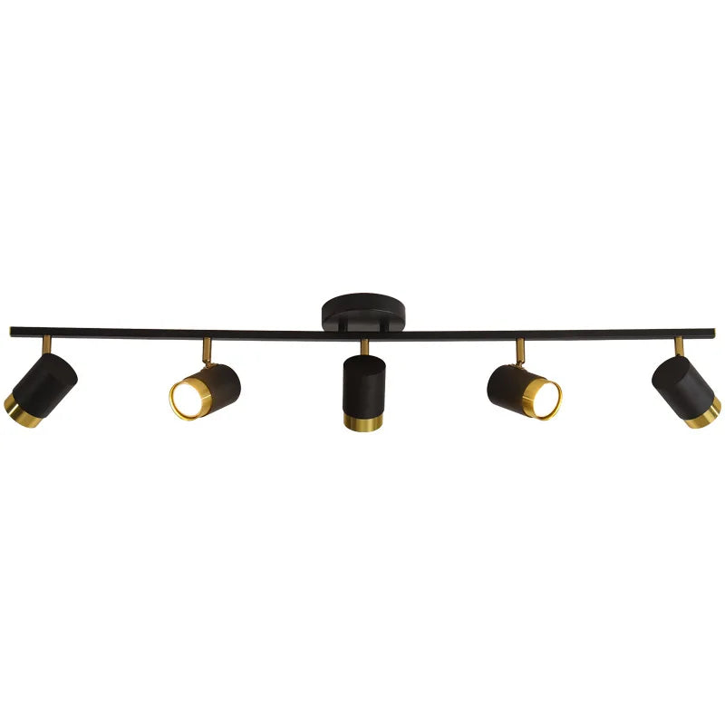 Afralia™ Modern Black LED Ceiling Chandelier Spotlight for Living Room, Bedroom, Dining - Light Fixtures