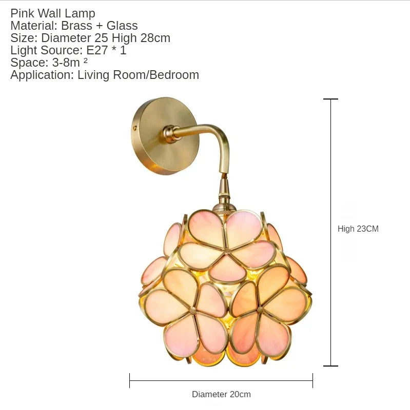 Afralia™ Modern Flower Wall Sconce Lights Fixture for Bedroom Living Dining Room