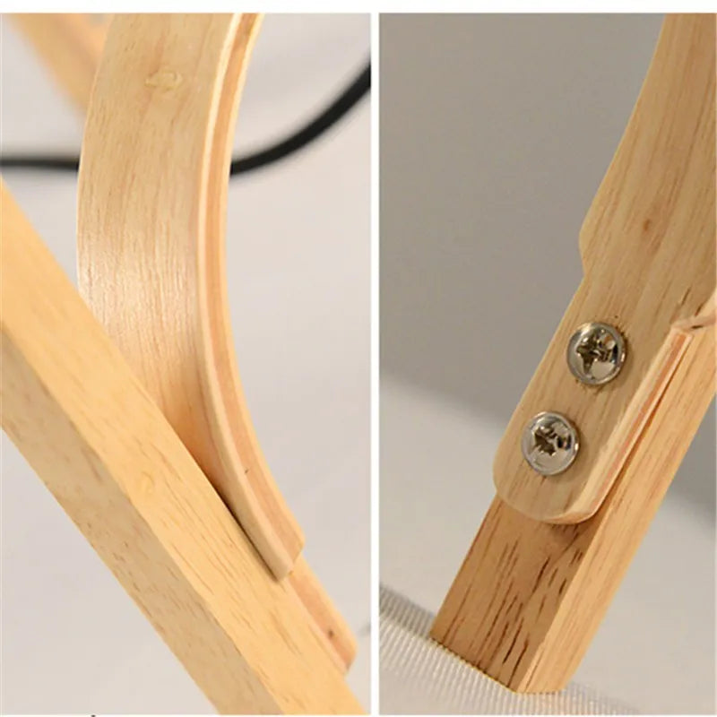 Afralia™ Cestita LED Floor Lamp: Modern Art Wood Light for Living Room, Bedroom & Study