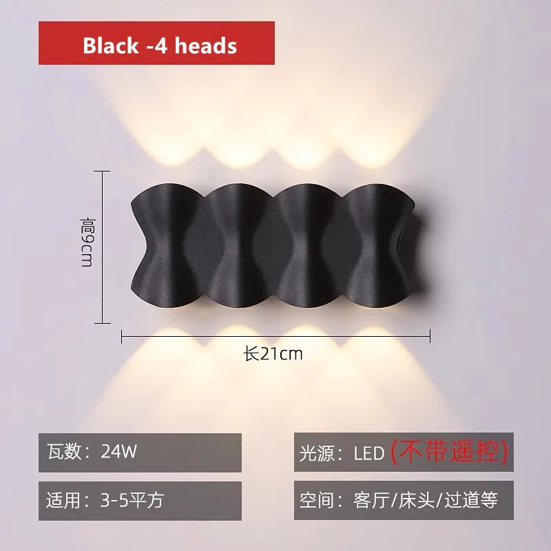 Afralia™ Nordic Wall Lamp for Staircase Bedroom Living Room Outdoor Waterproof Courtyard