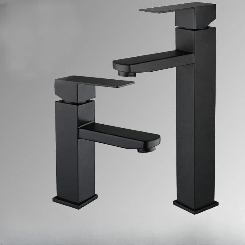 Afralia™ Black Basin Faucet Two-in-One Hot Cold Mixer for Bathroom Sink