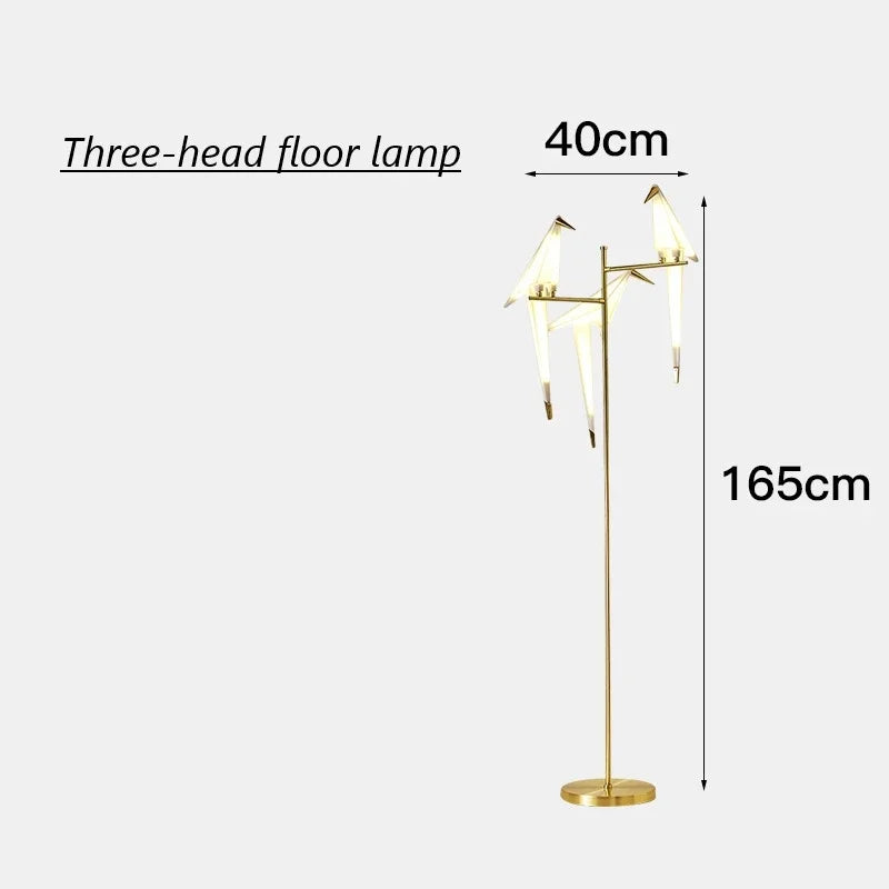 Afralia™ Nordic Bird Floor Lamp: Modern Minimalist Standing LED Light for Living Room Bedroom