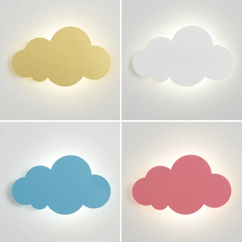 Afralia™ Cloud Wall Light: Modern Nordic LED Bedside Lamp for Children's Room