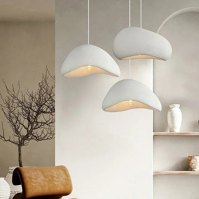 Afralia™ Wabi-sabi Pendant Light: Modern Living Room Bedroom Chandelier Hanging Lamp Fixtures