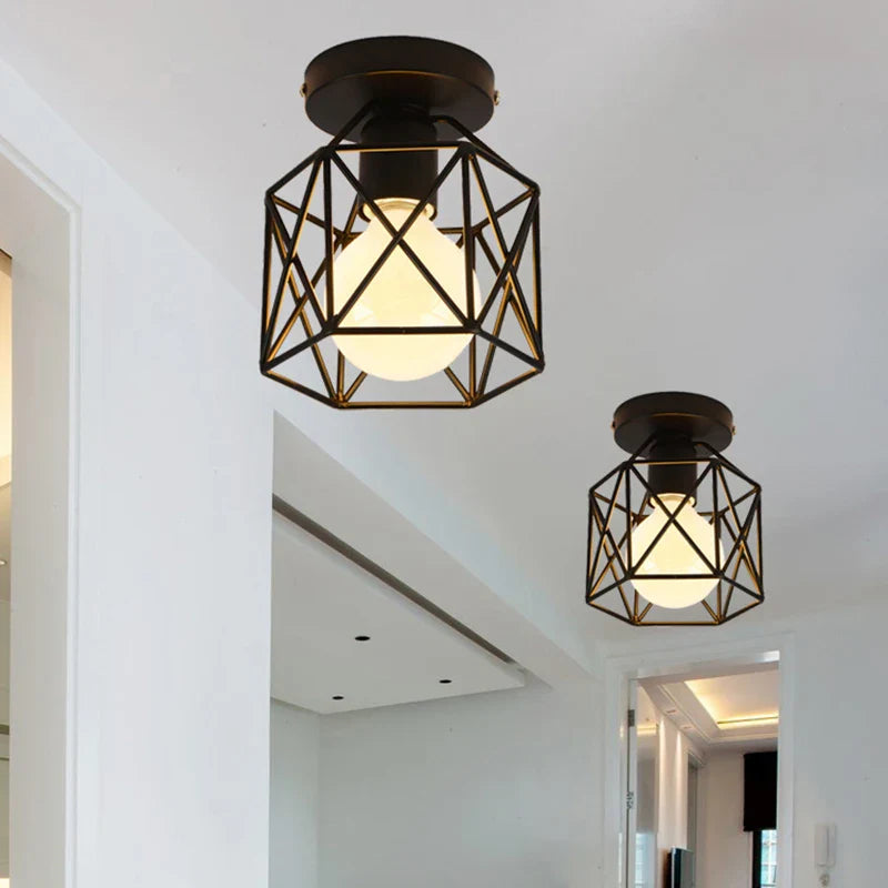 Afralia™ Vintage Loft Chandelier E27 Ceiling Lights for Kitchen Bedroom Living Room