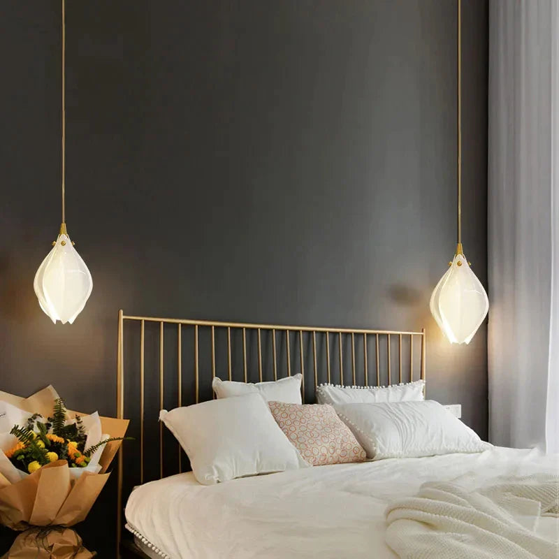 Afralia™ Magnolia Chandelier: Luxury Staircase Pendant Light for Hotel Restaurant Bedroom