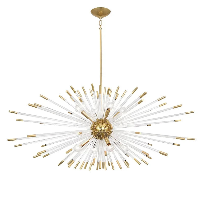 Afralia™ Modern Sputnik Pendant LED Chandelier for Living Room Bedroom Decor