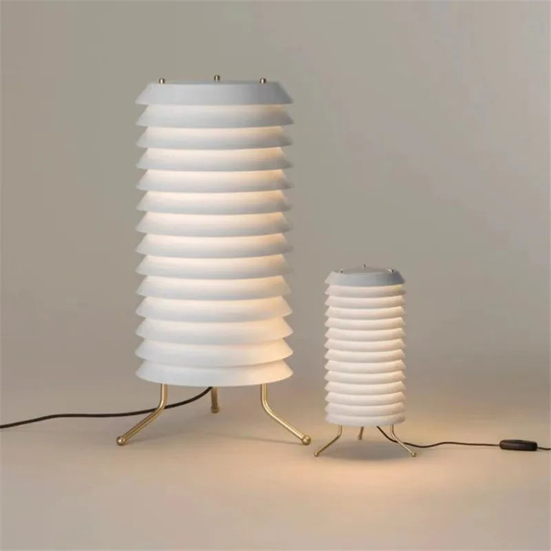 Afralia™ Maija Table Lamp: Medieval Nordic Design Replica, White Bedside & Living Room Light