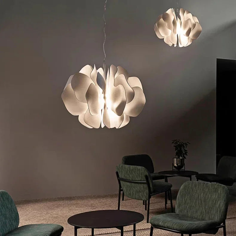 Afralia™ Nordic Ceramic Petals Chandelier LED Pendant Lamp
