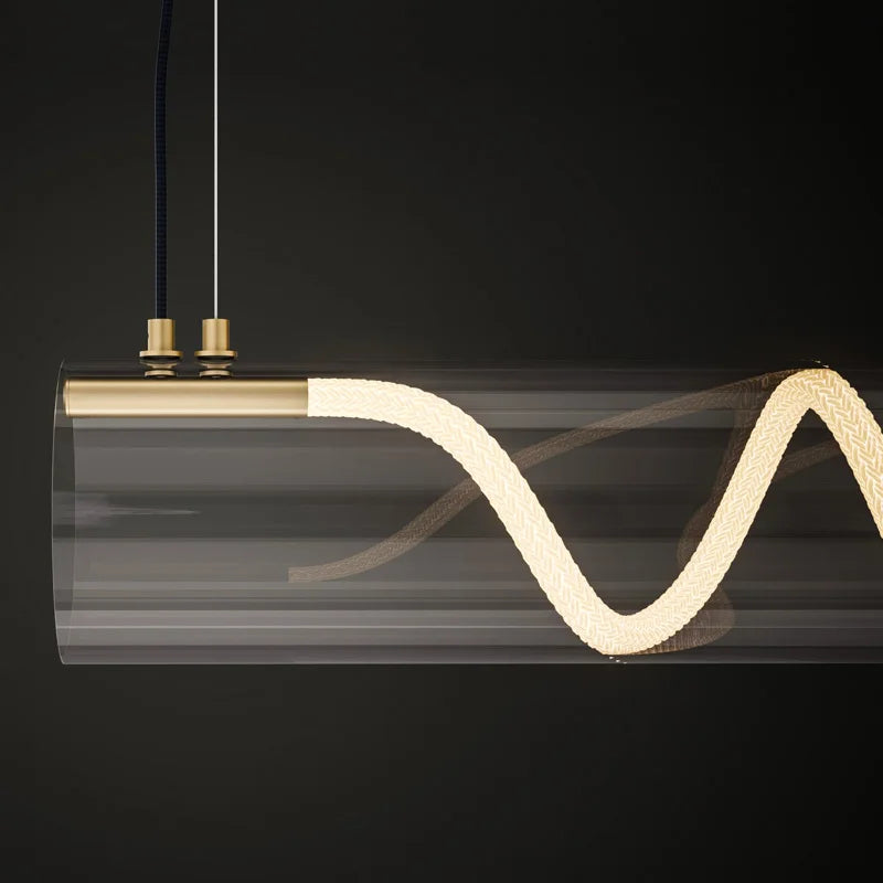 Afralia™ LED Long Tube Pendant Lights: Stylish Lighting for Home, Restaurant, and Bar