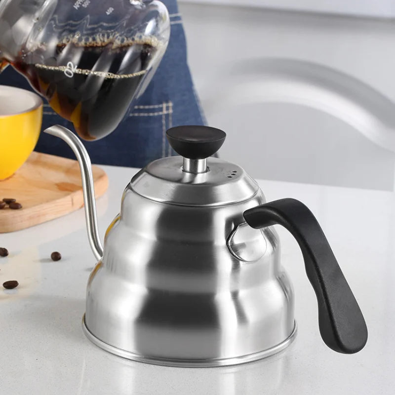 Afralia™ Stainless Steel Coffee Pot with Temperature Control