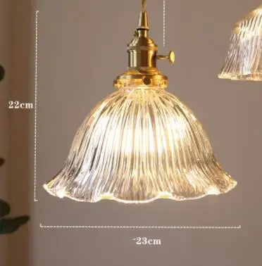 Afralia™ Blue Glass Pendant Lights for Bedroom Dinning Living Room