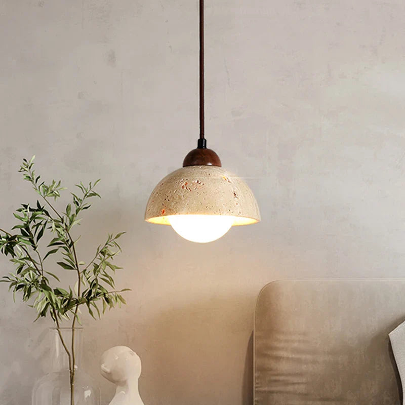 Afralia™ Travertine Pendant Light for Dining Desk, Bar, and Hotel Decor