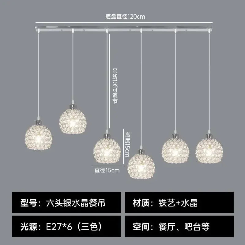 Afralia™ Crystal Dining Pendant Lamp - Modern Nordic Minimalist Design