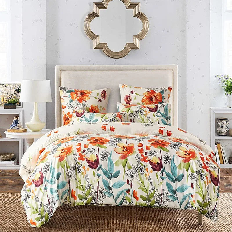 Afralia™ Boho Chic Stripe Bedding Set with Pillowcase - Ultra-Soft Microfiber Quilt Cover