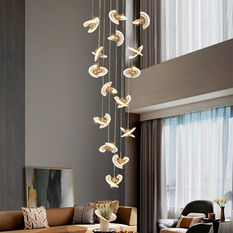 Afralia™ UFO Pendant Lamp for Luxury Living Room, Modern Nordic Design Chandelier