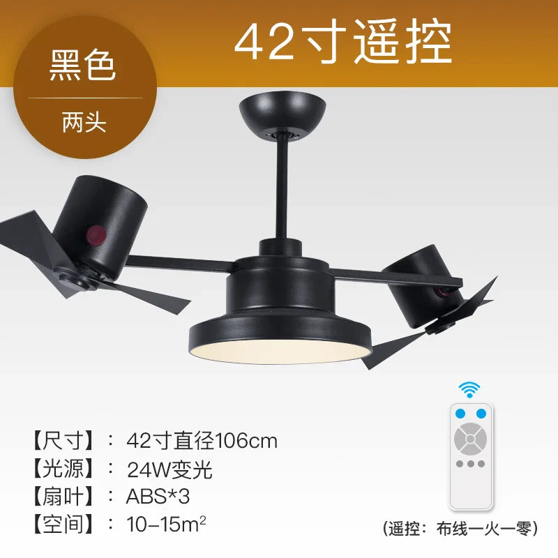 Afralia™ Ceiling Fan with Invisible Blades for Living Room, Bedroom, and Restaurant