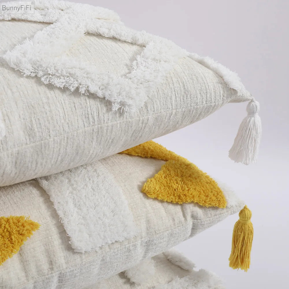 Afralia™ Chenille Woven Boho Cushion Cover for Bed Sofa Home Decor