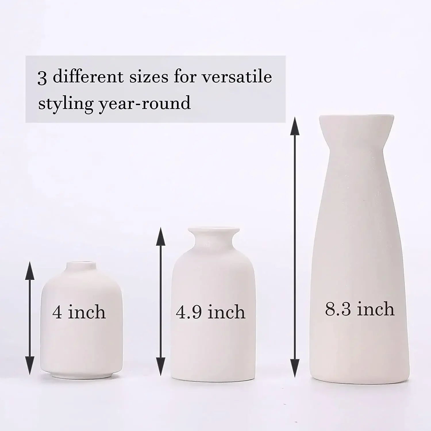 Ceramic Vase Set for Rustic & Modern Farmhouse Decor by Afralia™